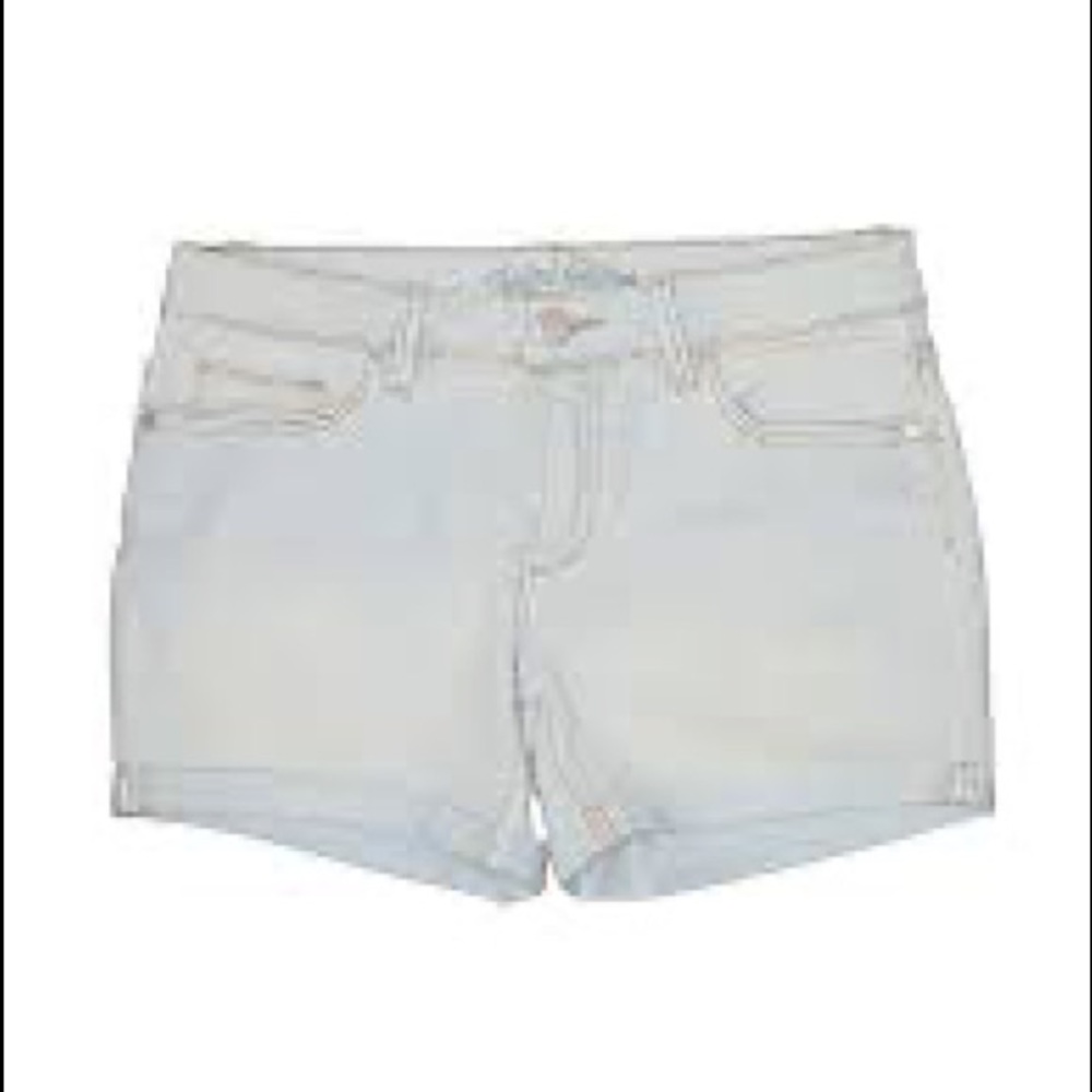 Faded Glory Light Wash Jean Shorts Cutoff Size 8